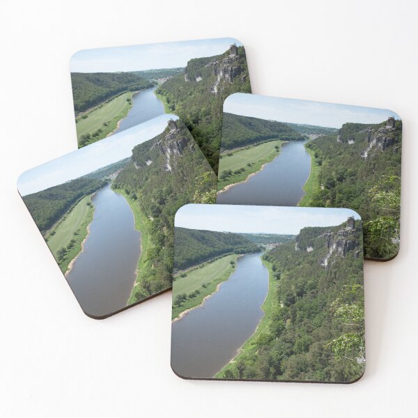 Item preview, Forests and rocks in the Elbe Valley, mountain landscape in Saxony designed and sold by Heidemüllerin.