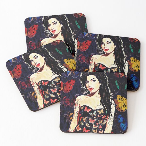 Item preview, Amy Retro Butterfly Portrait Illustration designed and sold by Hen-C-Art.