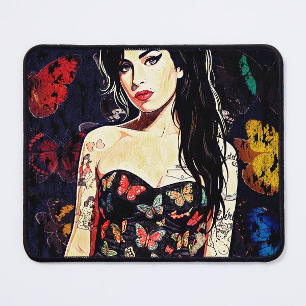 Item preview, Amy Retro Butterfly Portrait Illustration designed and sold by Hen-C-Art.