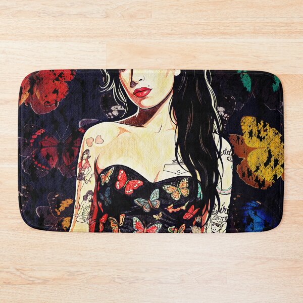 Item preview, Amy Retro Butterfly Portrait Illustration designed and sold by Hen-C-Art.