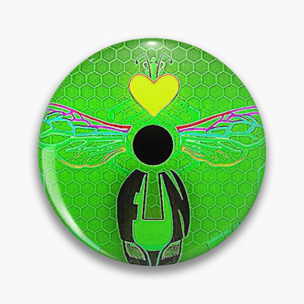 Aperçu de l'œuvre Reine des abeilles à la pomme verte bourdonnement d'amour créée et vendue par BeeLoveDotFun.