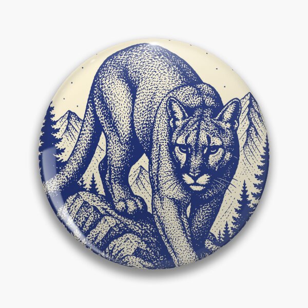 Item preview, Vintage Mountain Lion Wilderness Art designed and sold by 89shirts.