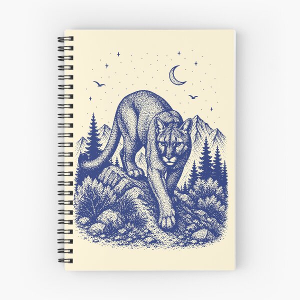 Item preview, Vintage Mountain Lion Wilderness Art designed and sold by 89shirts.