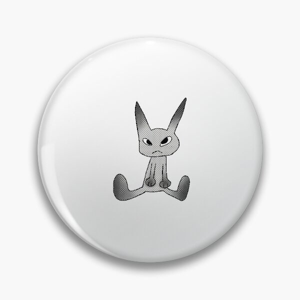 Item preview, Sad Halftone Bunny Sitting on Black Background designed and sold by Layershop.