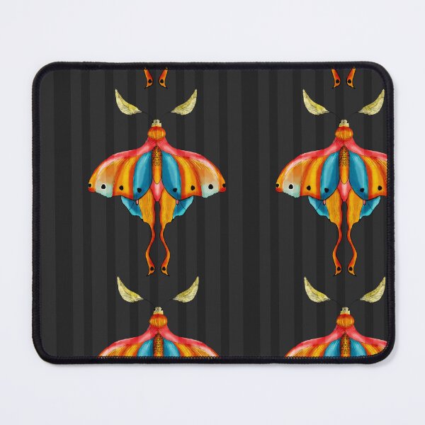 Item preview, Dreamy Cottagecore Floral Pattern | Colorful Boho Moth Art designed and sold by VirtuallyCreativ .