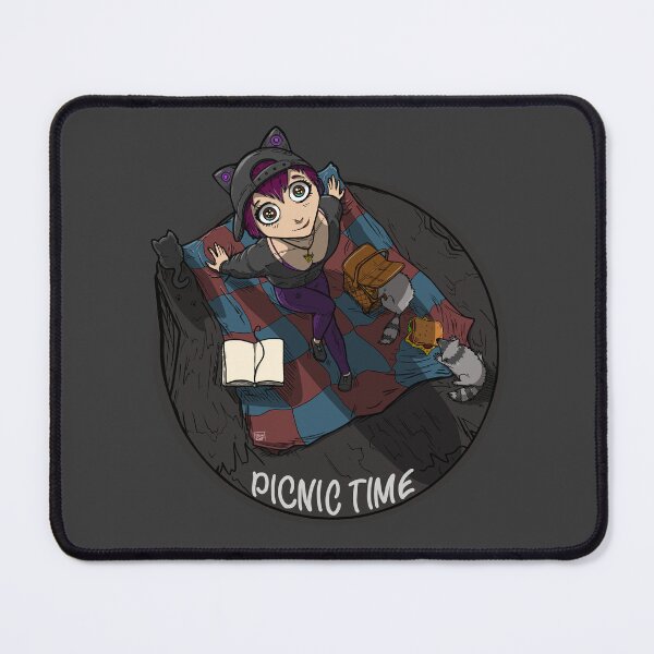 Item preview, Picnic Time - to watch stars and fill up diary - black design designed and sold by Rain Ant.