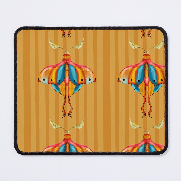 Item preview, Dreamy Cottagecore Floral Pattern | Colorful Boho Moth Art designed and sold by VirtuallyCreativ .