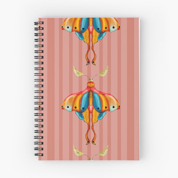 Item preview, Dreamy Cottagecore Floral Pattern | Colorful Boho Moth Art designed and sold by VirtuallyCreativ .