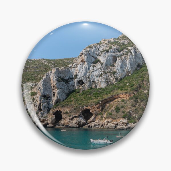 Item preview, Cliffs tower above the turquoise blue sea designed and sold by Adriana Mueller.