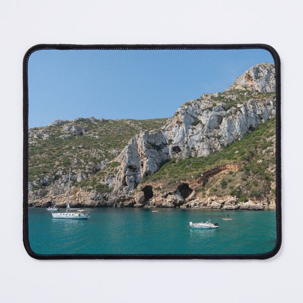 Item preview, Cliffs tower above the turquoise blue sea designed and sold by Adriana Mueller.