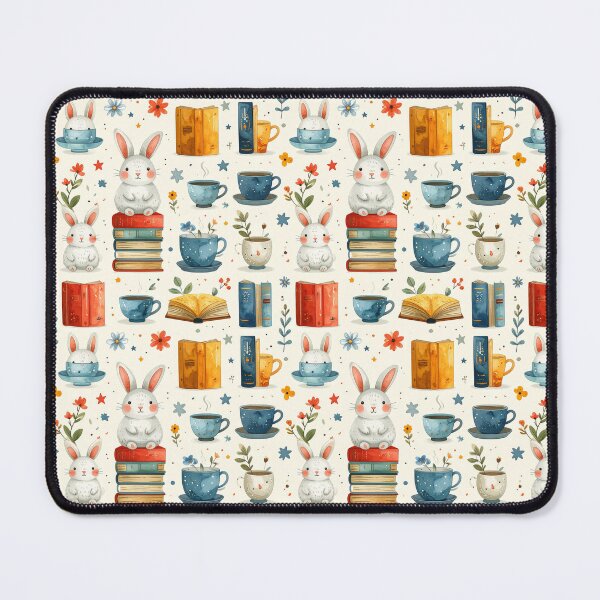 Item preview, Book Bunny Pattern designed and sold by Thalora Store.