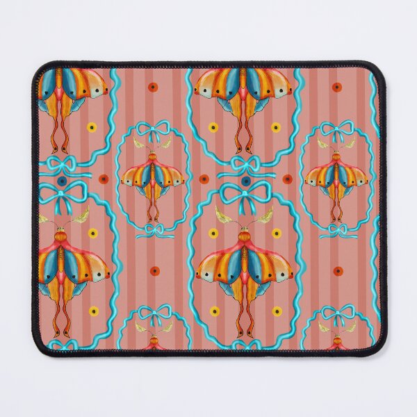 Item preview, Dreamy Cottagecore Floral Pattern | Colorful Boho Moth Art designed and sold by VirtuallyCreativ .