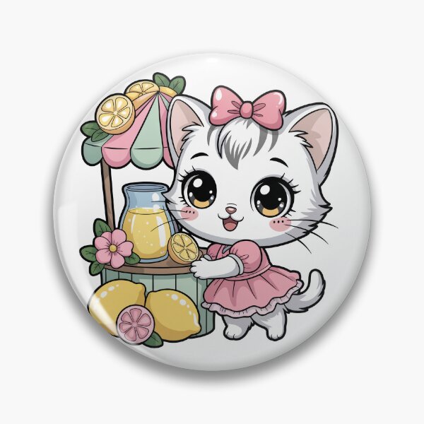 Item preview, Cute Kitten at Lemonade Stand designed and sold by jkrphoto.
