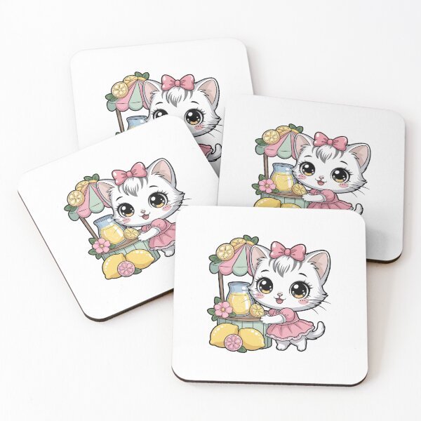 Item preview, Cute Kitten at Lemonade Stand designed and sold by jkrphoto.