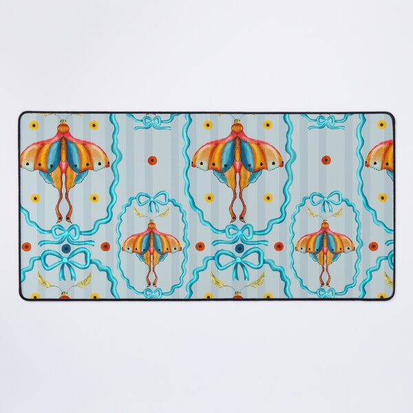 Item preview, Dreamy Cottagecore Floral Pattern | Colorful Boho Moth Art designed and sold by VirtuallyCreativ .