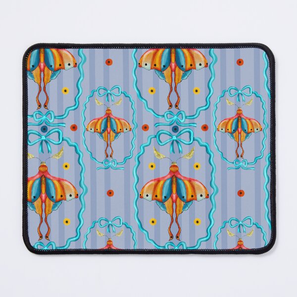 Item preview, Dreamy Cottagecore Floral Pattern | Colorful Boho Moth Art designed and sold by VirtuallyCreativ .