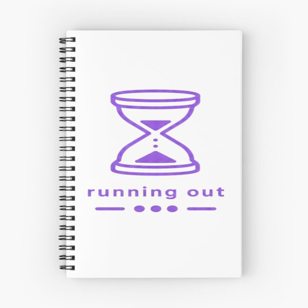 Item preview, Running Out – Purple Emotional Hourglass Design designed and sold by Velora Design .