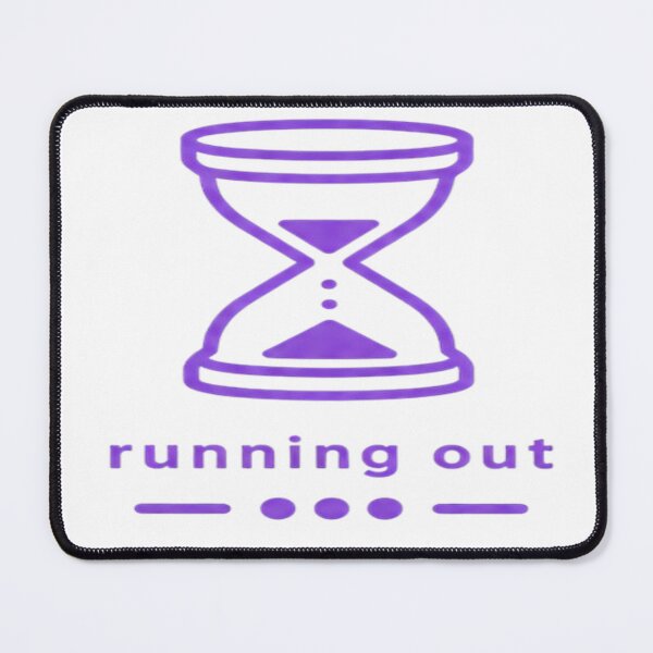 Item preview, Running Out – Purple Emotional Hourglass Design designed and sold by Velora Design .