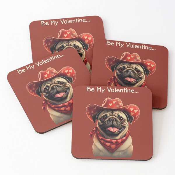 Item preview, Be My Valentine Pug designed and sold by MCreations0519.