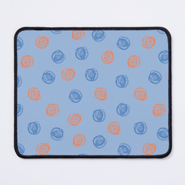 Item preview, Abstract Scribble Pattern With Blue Orange Hand Drawn Dots designed and sold by EL-Lebedenko.