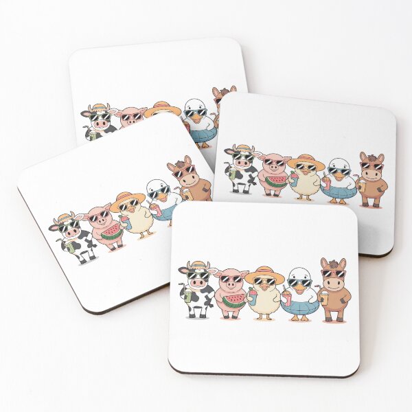 Item preview, Cute Farm Animals Summer Vacation Vibe - Funny Cool Barnyard Crew Graphic designed and sold by Picasfarmer.