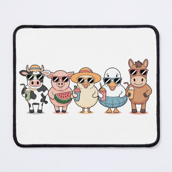 Item preview, Cute Farm Animals Summer Vacation Vibe - Funny Cool Barnyard Crew Graphic designed and sold by Picasfarmer.