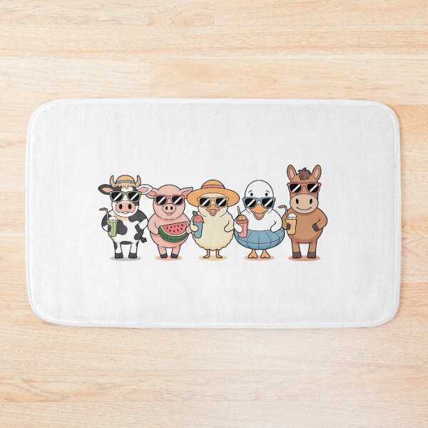 Item preview, Cute Farm Animals Summer Vacation Vibe - Funny Cool Barnyard Crew Graphic designed and sold by Picasfarmer.