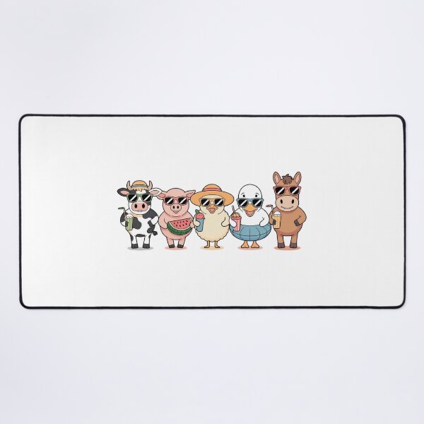 Item preview, Cute Farm Animals Summer Vacation Vibe - Funny Cool Barnyard Crew Graphic designed and sold by Picasfarmer.