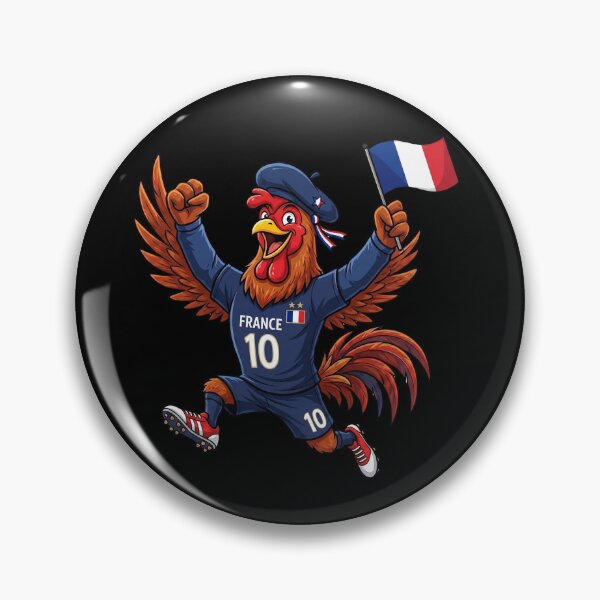 Item preview, France Rooster — Football World Cup 2026 Cartoon Mascot designed and sold by David Mateo ArtWorks.