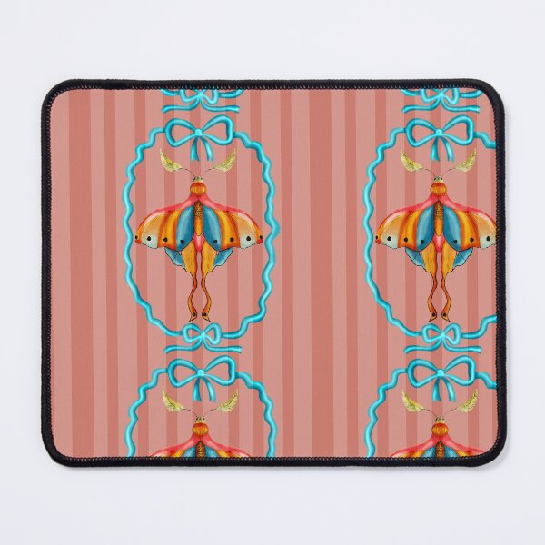 Item preview, Dreamy Cottagecore Floral Pattern | Colorful Boho Moth Art designed and sold by VirtuallyCreativ .