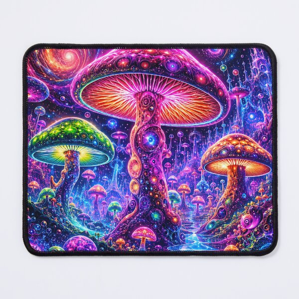 Item preview, Neon Mushroom Universe – Psychedelic Forest Trip designed and sold by RH Design Lab.