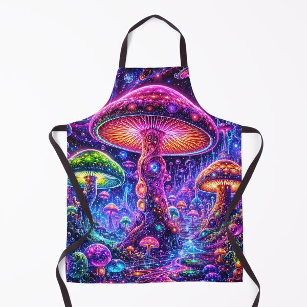 Item preview, Neon Mushroom Universe – Psychedelic Forest Trip designed and sold by RH Design Lab.