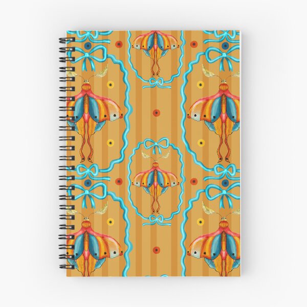 Item preview, Dreamy Cottagecore Floral Pattern | Colorful Boho Moth Art designed and sold by VirtuallyCreativ .