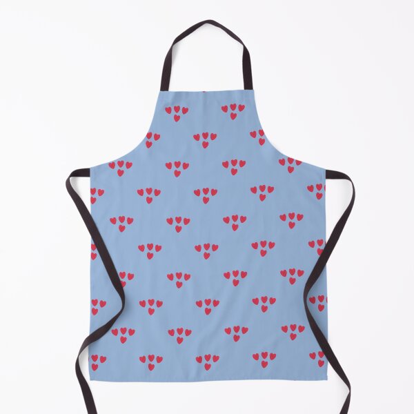 Item preview, Cute Red Hearts Pattern On Soft Blue Background designed and sold by EL-Lebedenko.