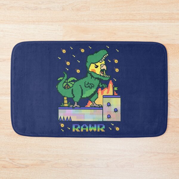 Item preview, Video Game Rawr T-rex Cockatiel Pixel Nerd designed and sold by FandomizedRose.