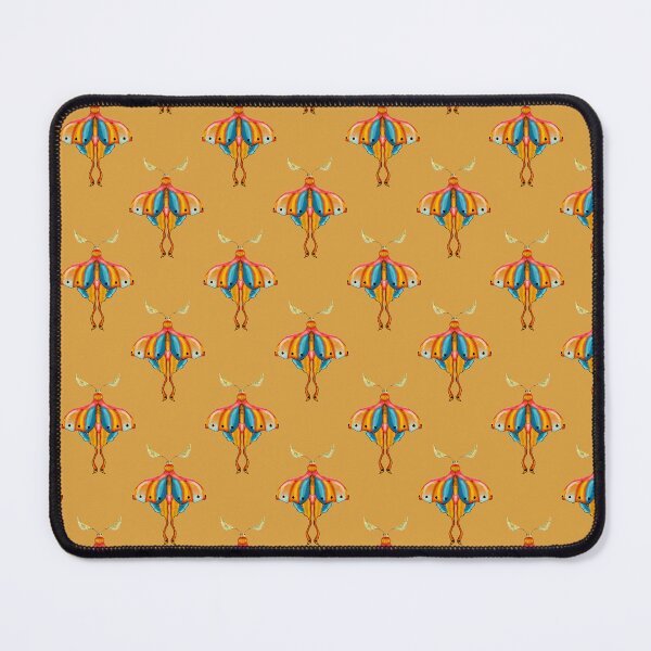 Item preview, Dreamy Cottagecore Floral Pattern | Colorful Boho Moth Art designed and sold by VirtuallyCreativ .