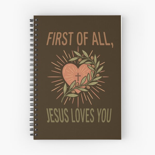 Item preview, First of all, Jesus loves you designed and sold by Vintalize.
