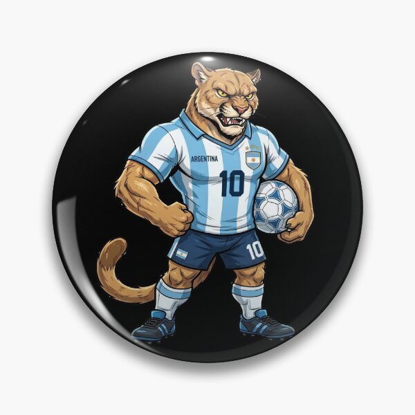 Item preview, Argentina Puma — Football World Cup 2026 Cartoon Mascot designed and sold by David Mateo ArtWorks.