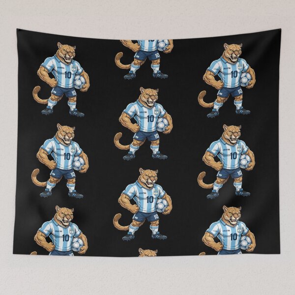 Item preview, Argentina Puma — Football World Cup 2026 Cartoon Mascot designed and sold by David Mateo ArtWorks.