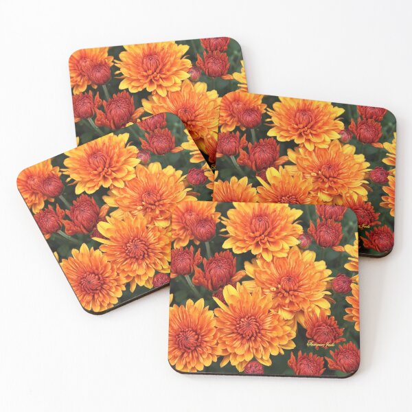 Item preview, Fall Fancy ~ Rust Color Button Mums designed and sold by SummerJade.