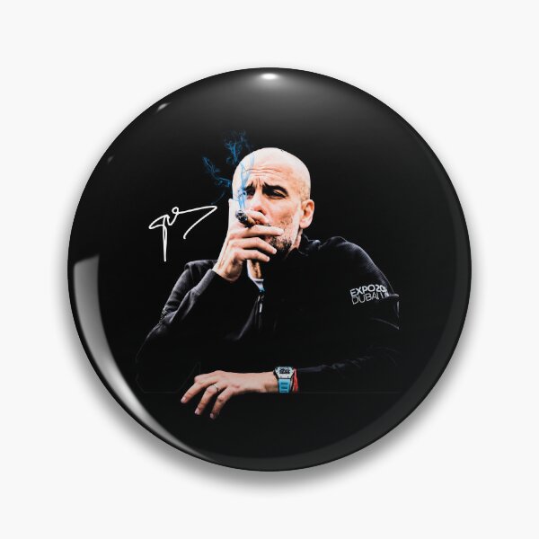 Item preview, Pep Guardiola Smoking Funny designed and sold by aridawstrusbbyg.
