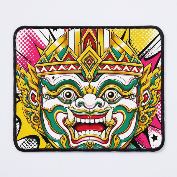 Item preview, Thai Hanuman Monkey God Pop Art Illustration designed and sold by weaveandwave.