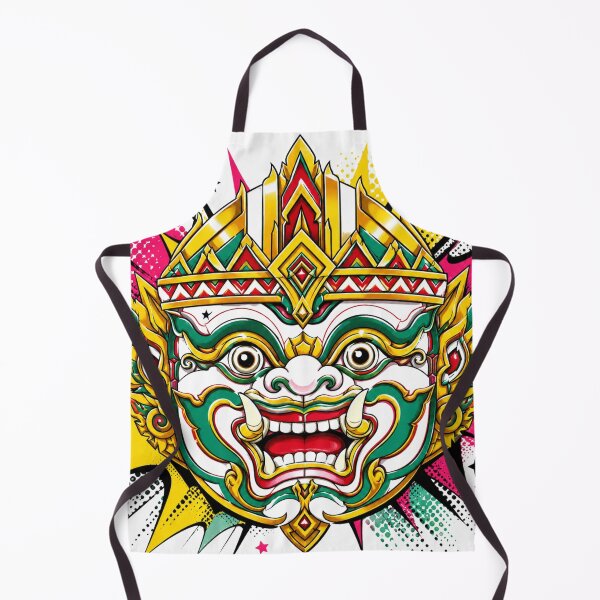 Item preview, Thai Hanuman Monkey God Pop Art Illustration designed and sold by weaveandwave.