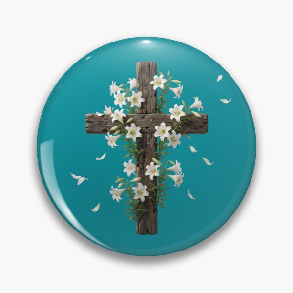 Item preview, Easter Cross with White Lilies designed and sold by RRRShop.