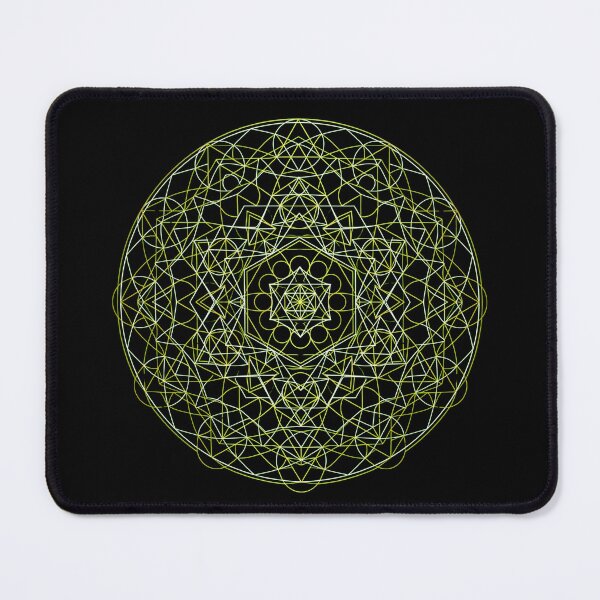 Item preview, Sacred Geometry Mandala | Neon Green Geometric Sticker designed and sold by NuniDesigns.