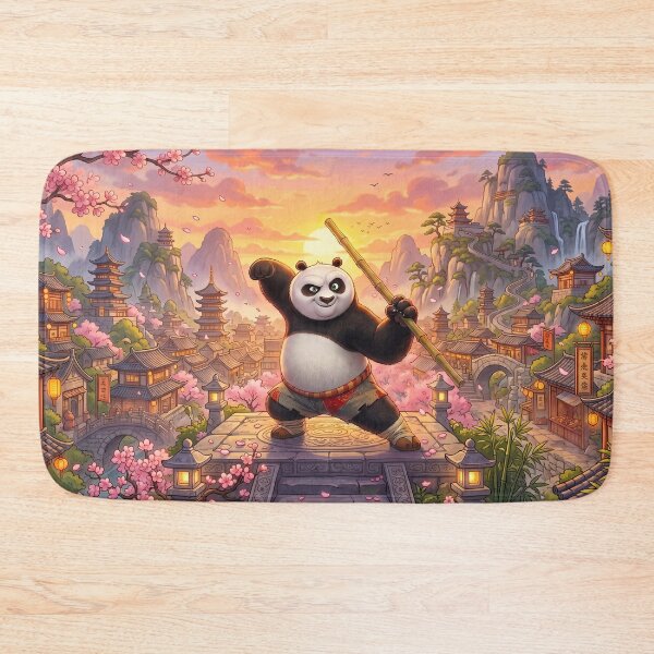 Item preview, Epic Martial Arts Panda in Blossom Village designed and sold by Rcreekat.