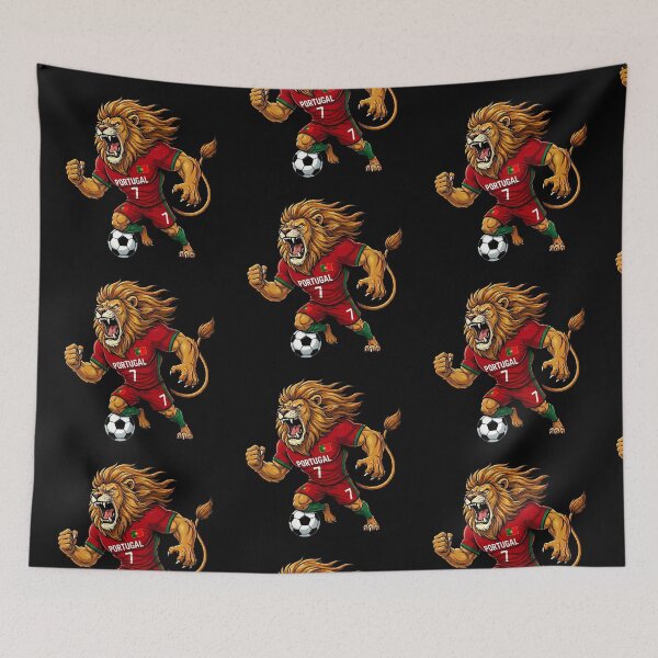 Item preview, Portugal Lion — Football World Cup 2026 Cartoon Mascot designed and sold by David Mateo ArtWorks.