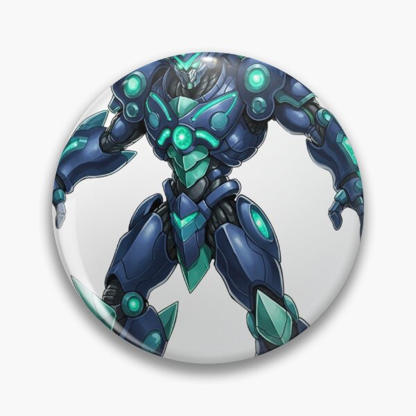 Item preview, Neon Mecha Guardian Sticker designed and sold by blossomfun.