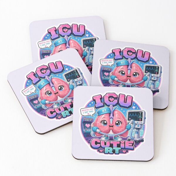 Item preview, ICU Cutie RT Retro Arcade Lungs Mascot Clock Design | Cute Respiratory Therapist Gift designed and sold by ClinicalHubs.