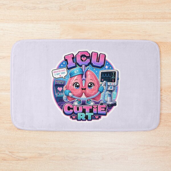 Item preview, ICU Cutie RT Retro Arcade Lungs Mascot Clock Design | Cute Respiratory Therapist Gift designed and sold by ClinicalHubs.